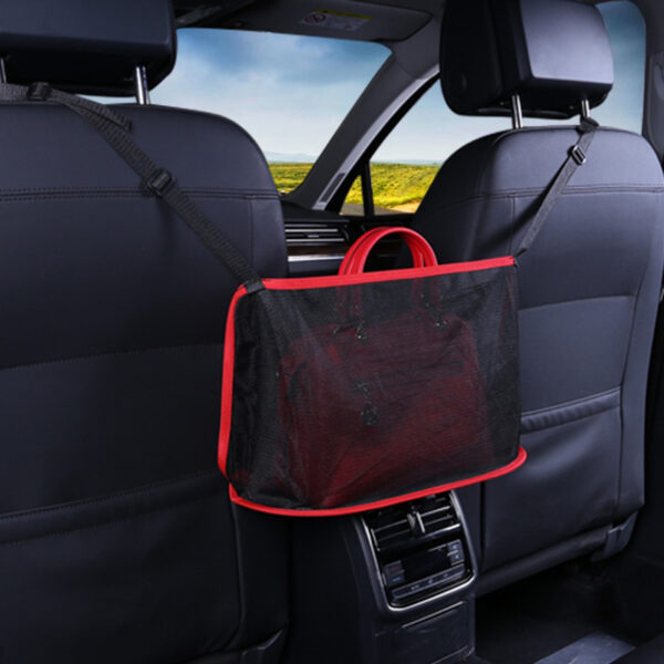 Car multifunctional seat storage net pocket storage bag