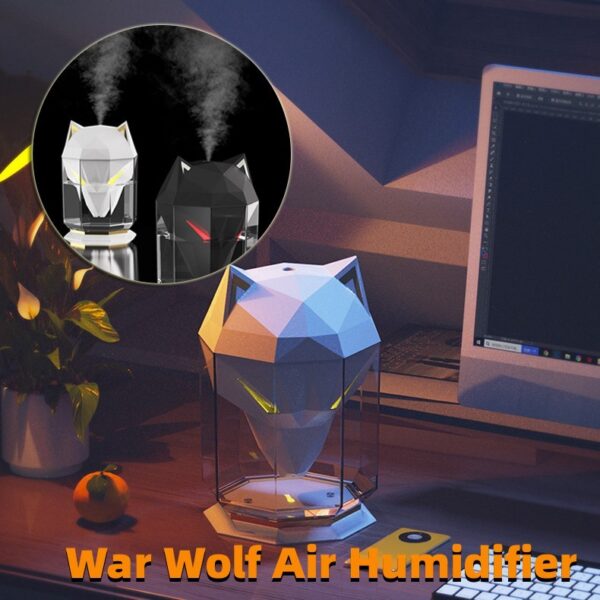 War Wolf Ultrasonic Air Humidifier with Colorful Lights